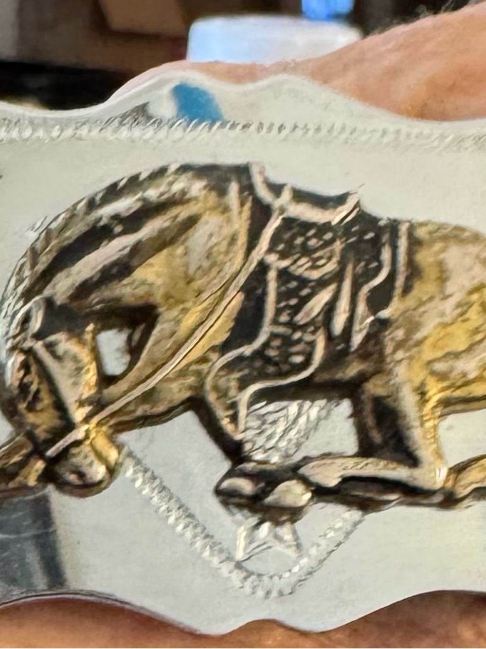 Silver Creek Western Leather Belt and Buckle